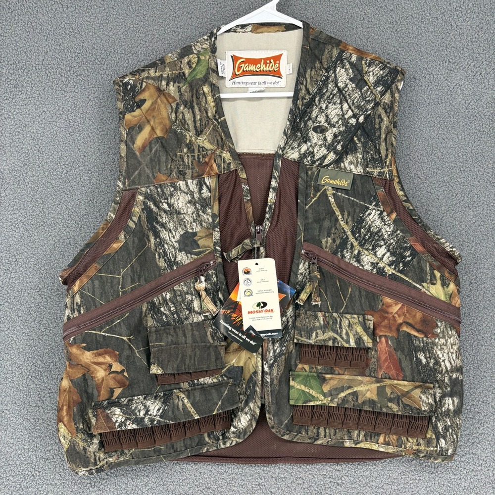 Gamehide Mossy Oak New Break-up Camo Hunting Vest Mesh Back Mens Large 30M NB